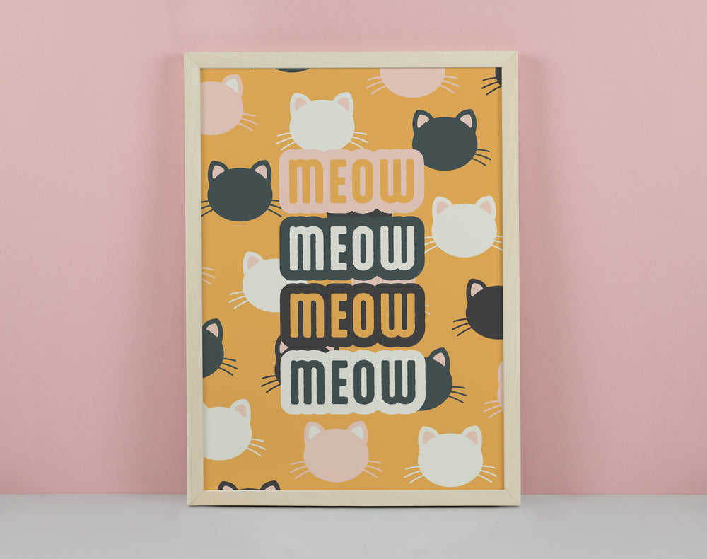 Meow Art Print