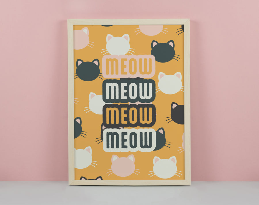 Meow Art Print