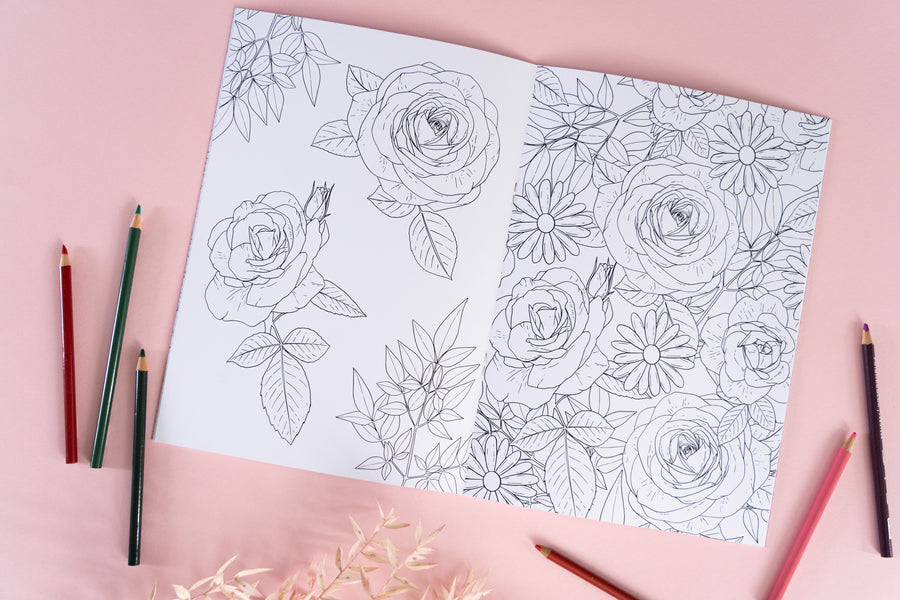 Floral Colouring Book