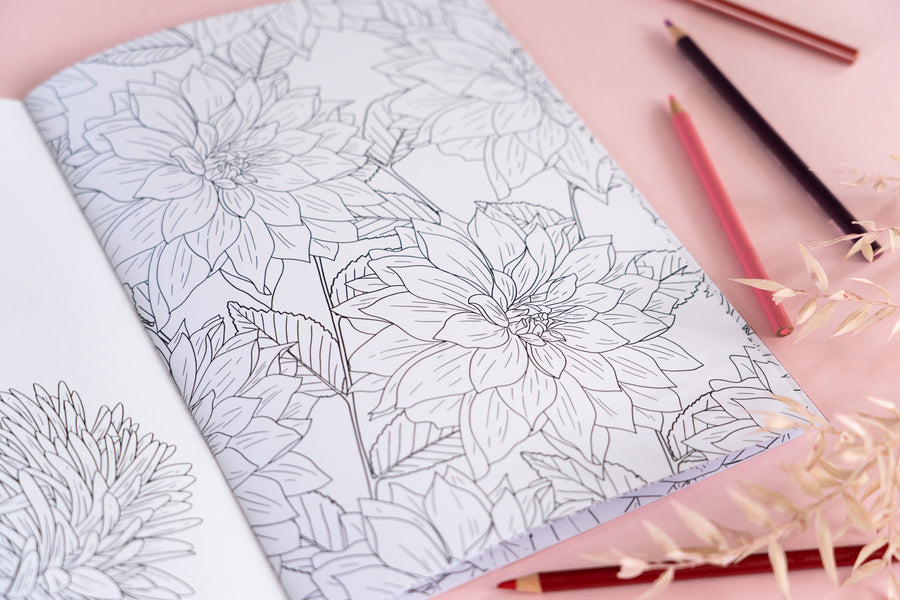 Floral Colouring Book