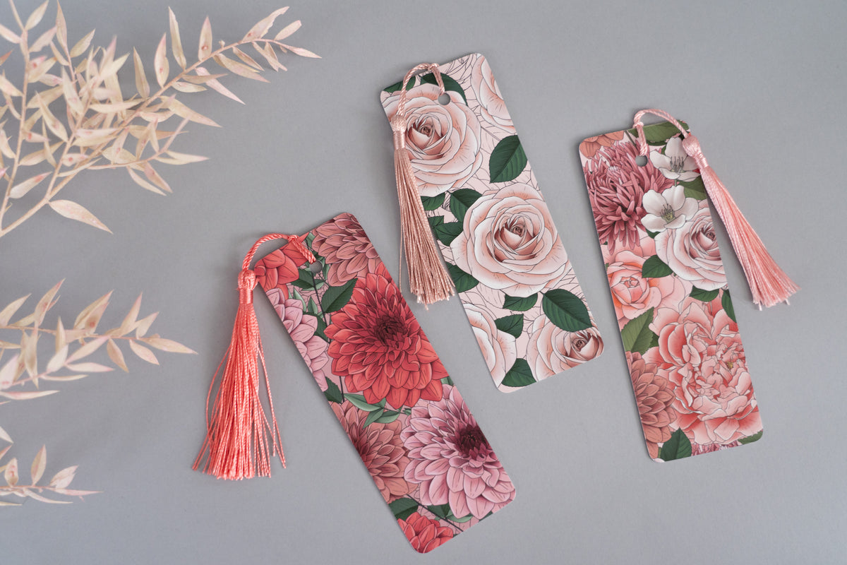 Flowers Bookmark Set
