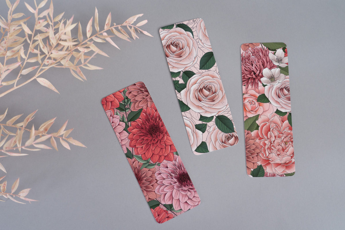 Flowers Bookmark Set