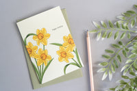 Daffodil Happy Birthday Card