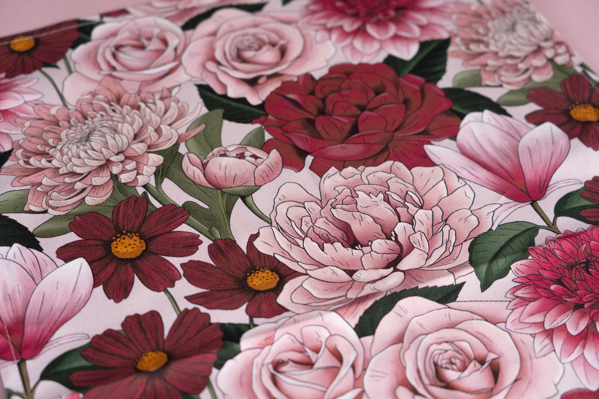 Floral Pattern Tea Towel