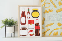 Popular Food Brands Print