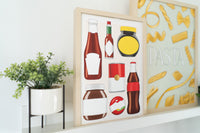 Popular Food Brands Art Print