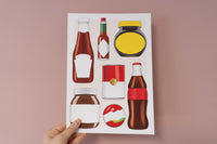 Popular Food Brands Art Print