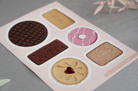 Biscuits A6 Sticker Sheet