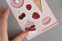 Sweet Treats A6 Sticker Sheet