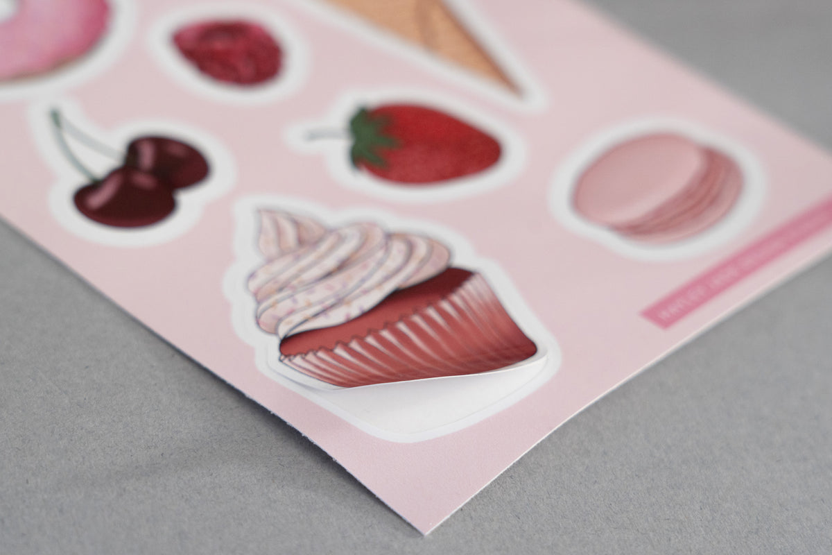 Sweet Treats A6 Sticker Sheet