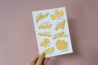 Pasta Types Minimal Print