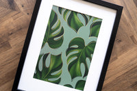 Foil Swiss Cheese Houseplant Print