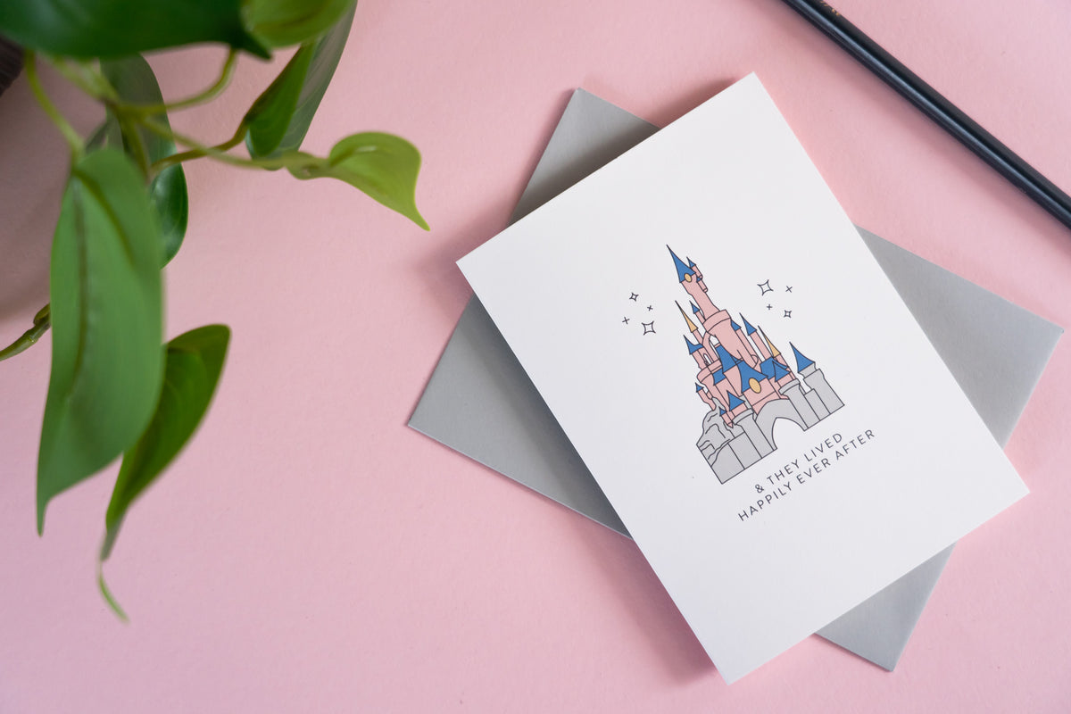 Happily Ever After Paris Castle Card