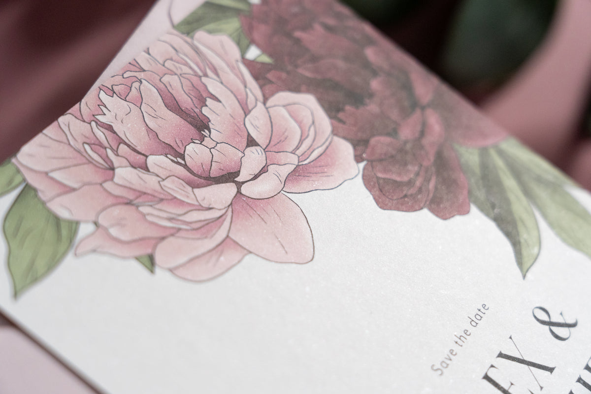 The Peony Save The Date