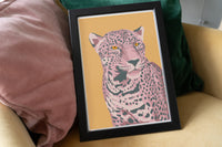 Pink & Yellow Jaguar Print