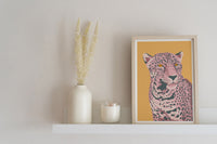 Pink & Yellow Jaguar Print