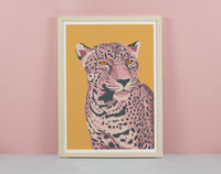 Pink & Yellow Jaguar Print