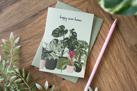 New Home Houseplants Card