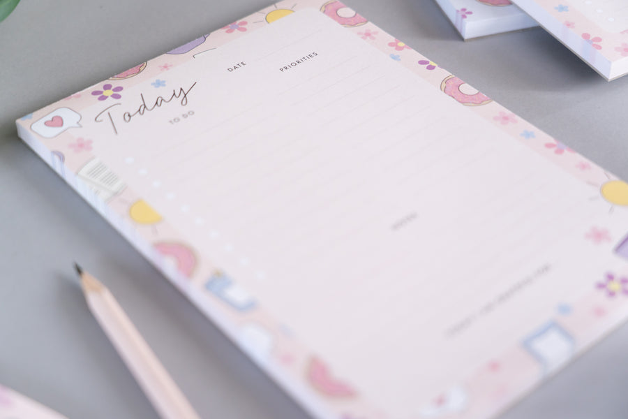 Self Care A5 Daily Planner Notepad