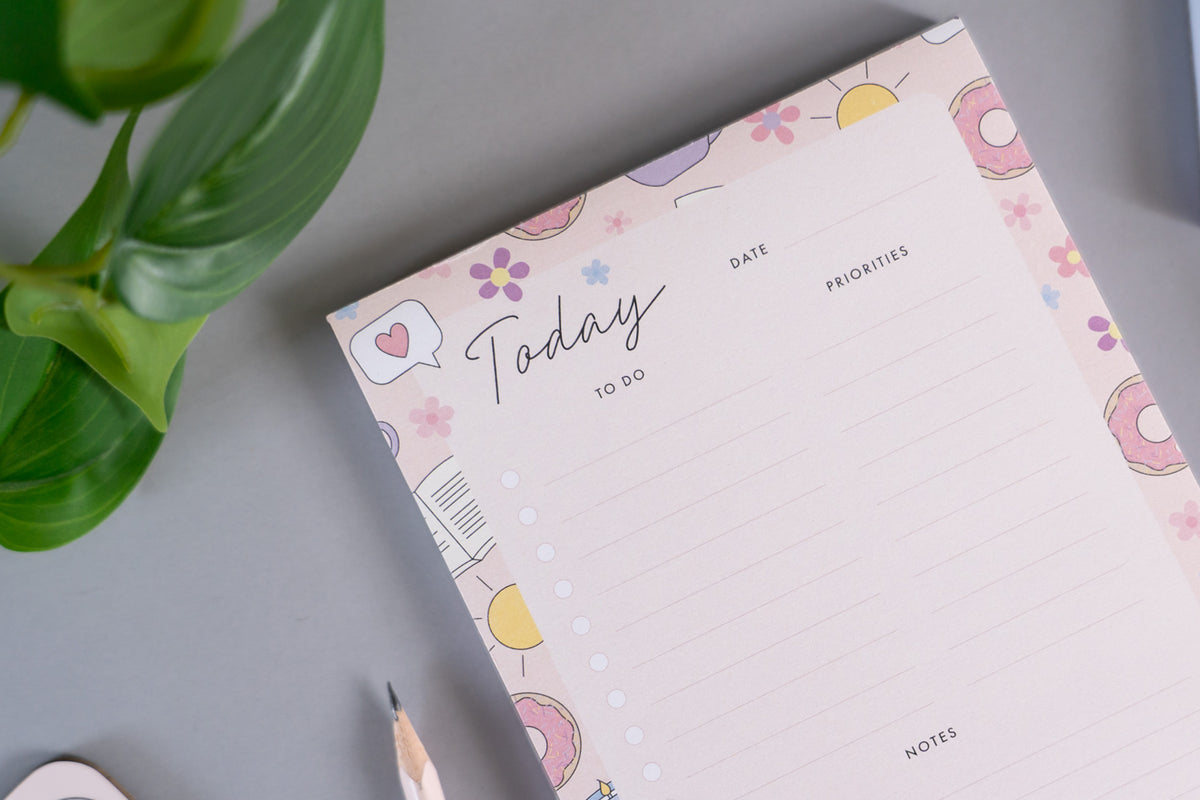 Self Care A5 Daily Planner Notepad