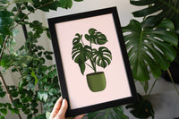 Swiss Cheese Houseplant Print