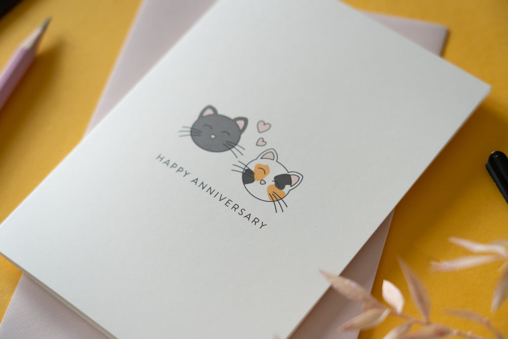 Cats Happy Anniversary Card