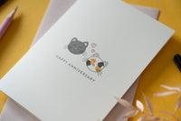 Cats Happy Anniversary Card