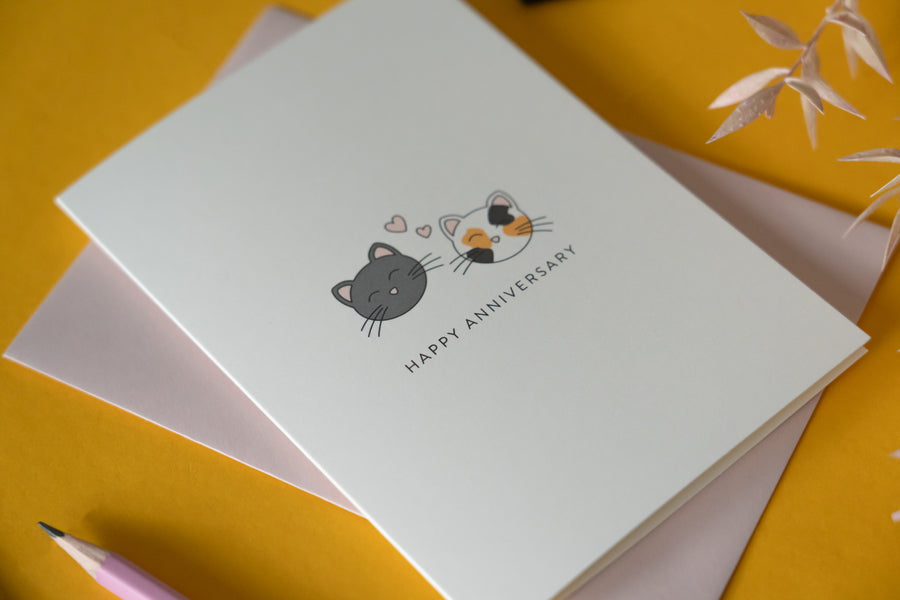 Cats Happy Anniversary Card