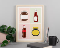 Popular Food Brands Art Print