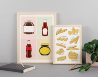 Popular Food Brands Art Print