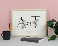 Blossom Initials Print