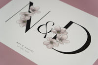 Blossom Initials Print