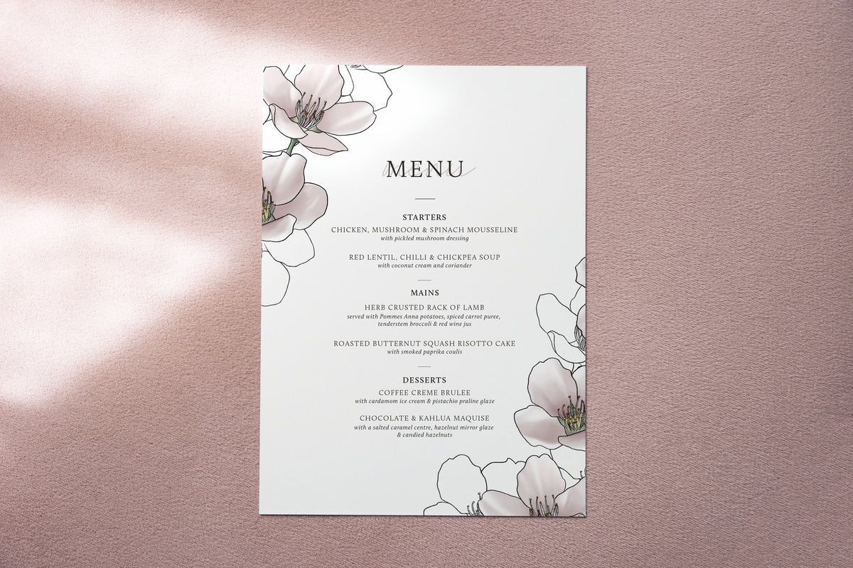 The Blossom Menu