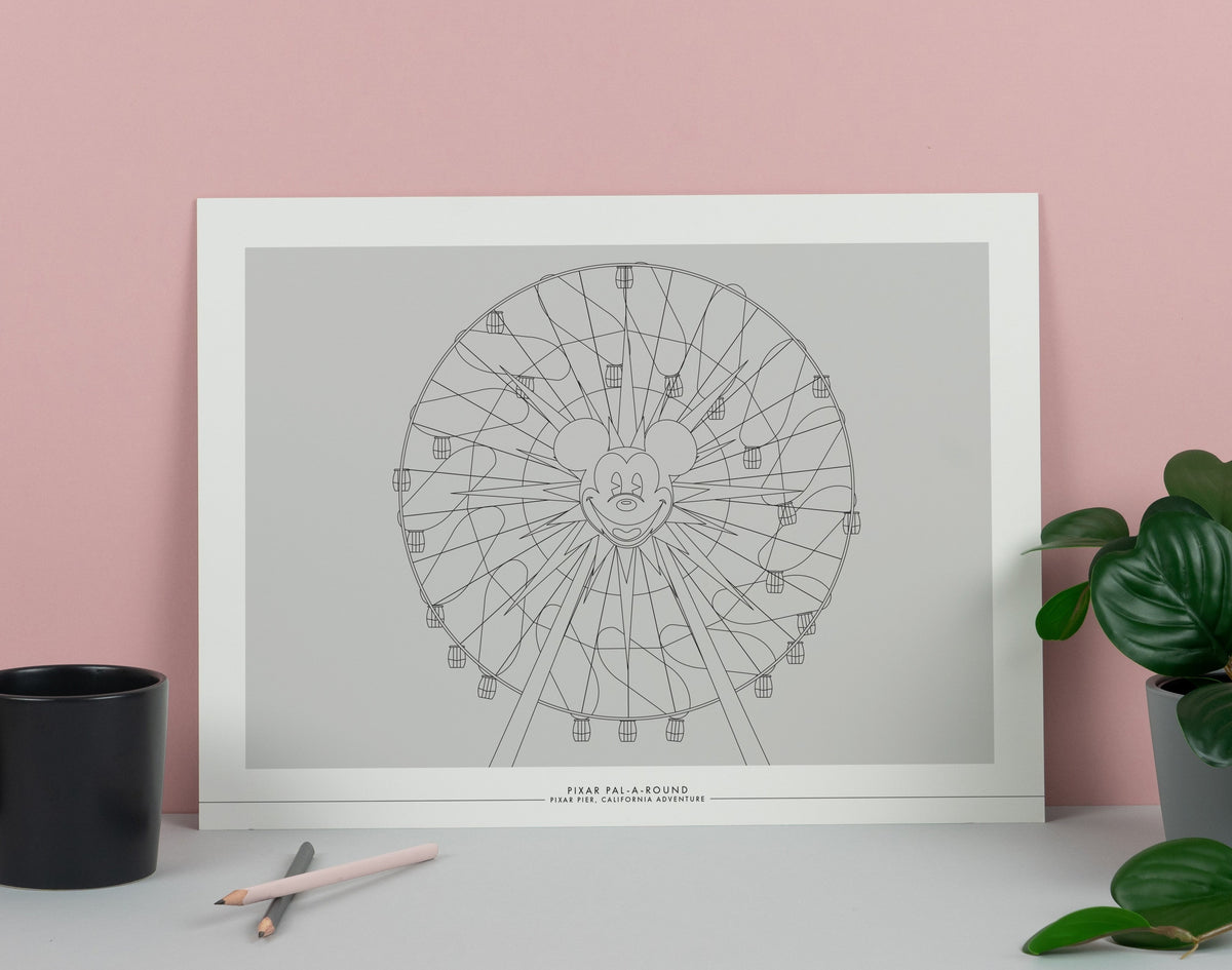 California Wheel Print