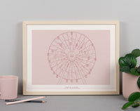 California Wheel Print