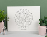 California Wheel Print