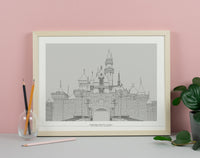 California Castle Print