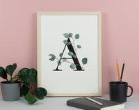 Eucalyptus Personalised Letter Print