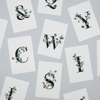 Eucalyptus Initials Print