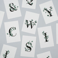 Eucalyptus Personalised Letter Print