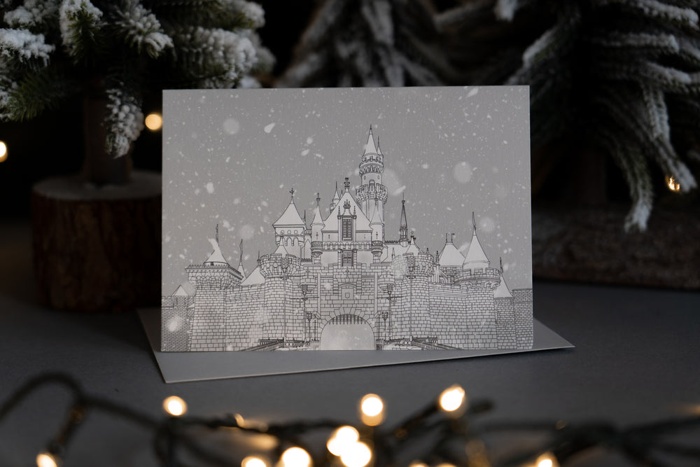 Snowy California Castle Card