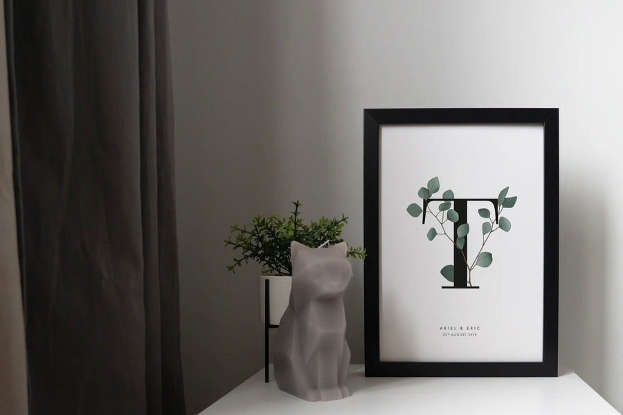 Eucalyptus Personalised Letter Print