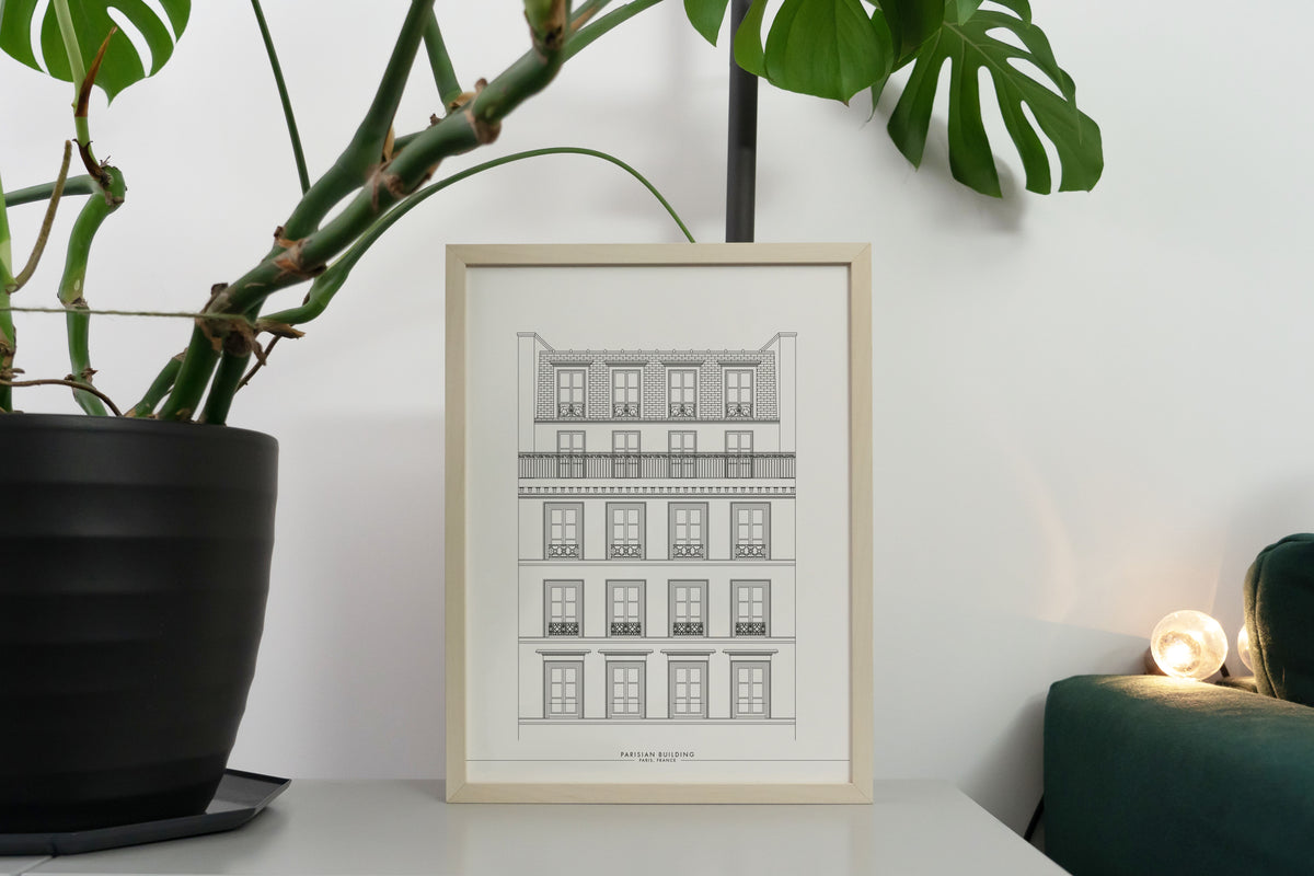 Parisian Building Print