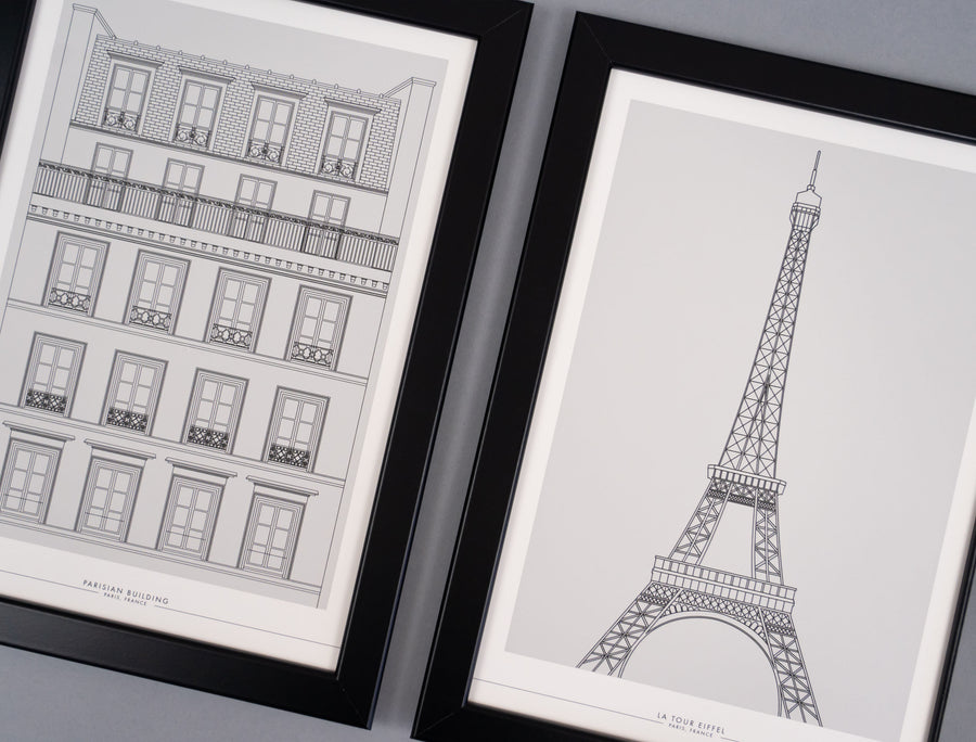 Parisian Building Print