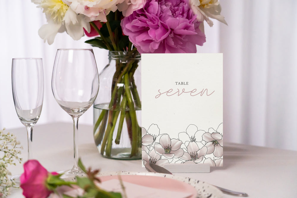 The Blossom Table Numbers