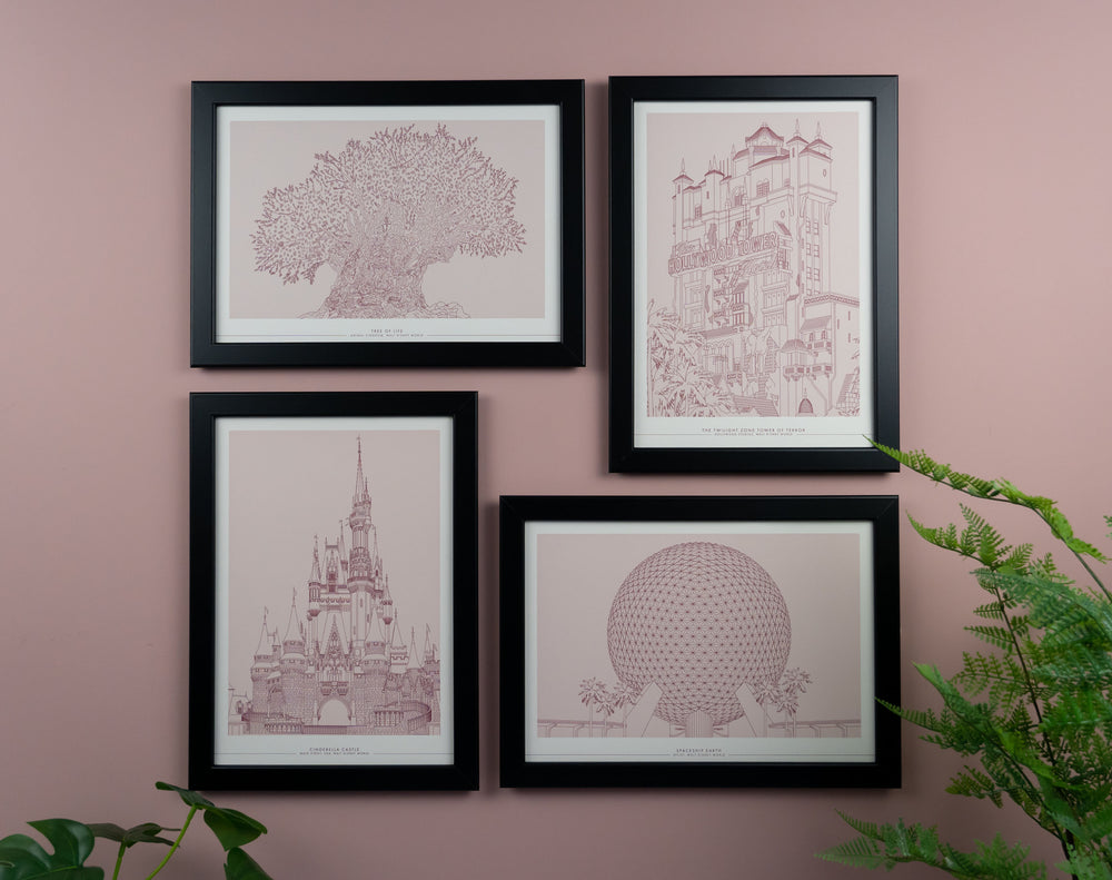 Florida Parks Line Art Prints | Set of 4