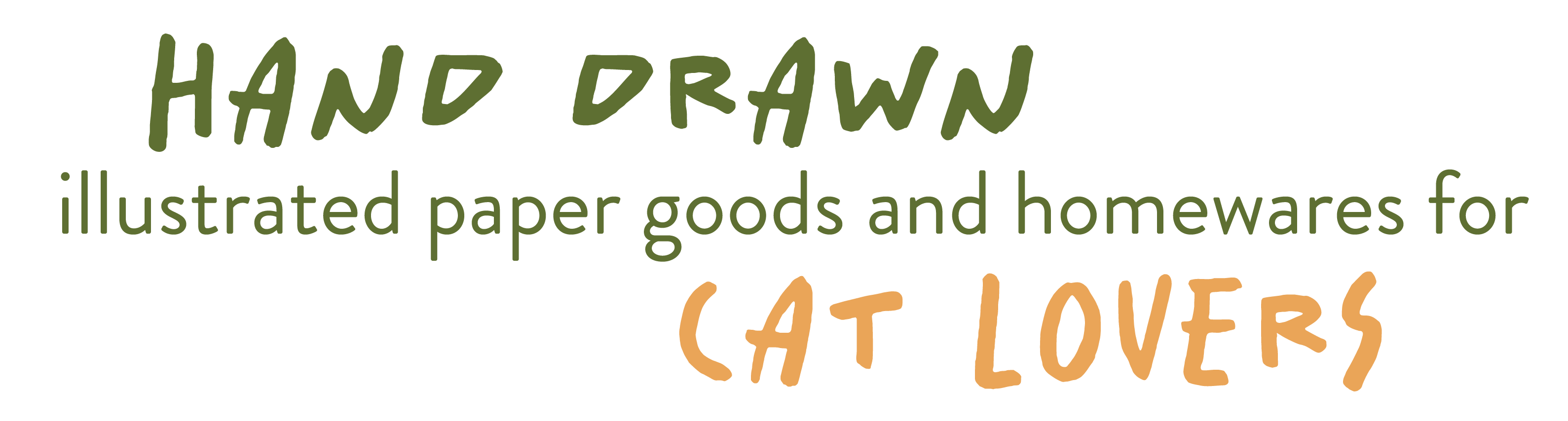 Hand drawn illustrated paper goods are homeware for cat lovers